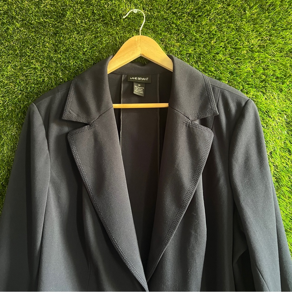 Lane Bryant 24 Navy Blazer Plus Curvy - Picture 3 of 6